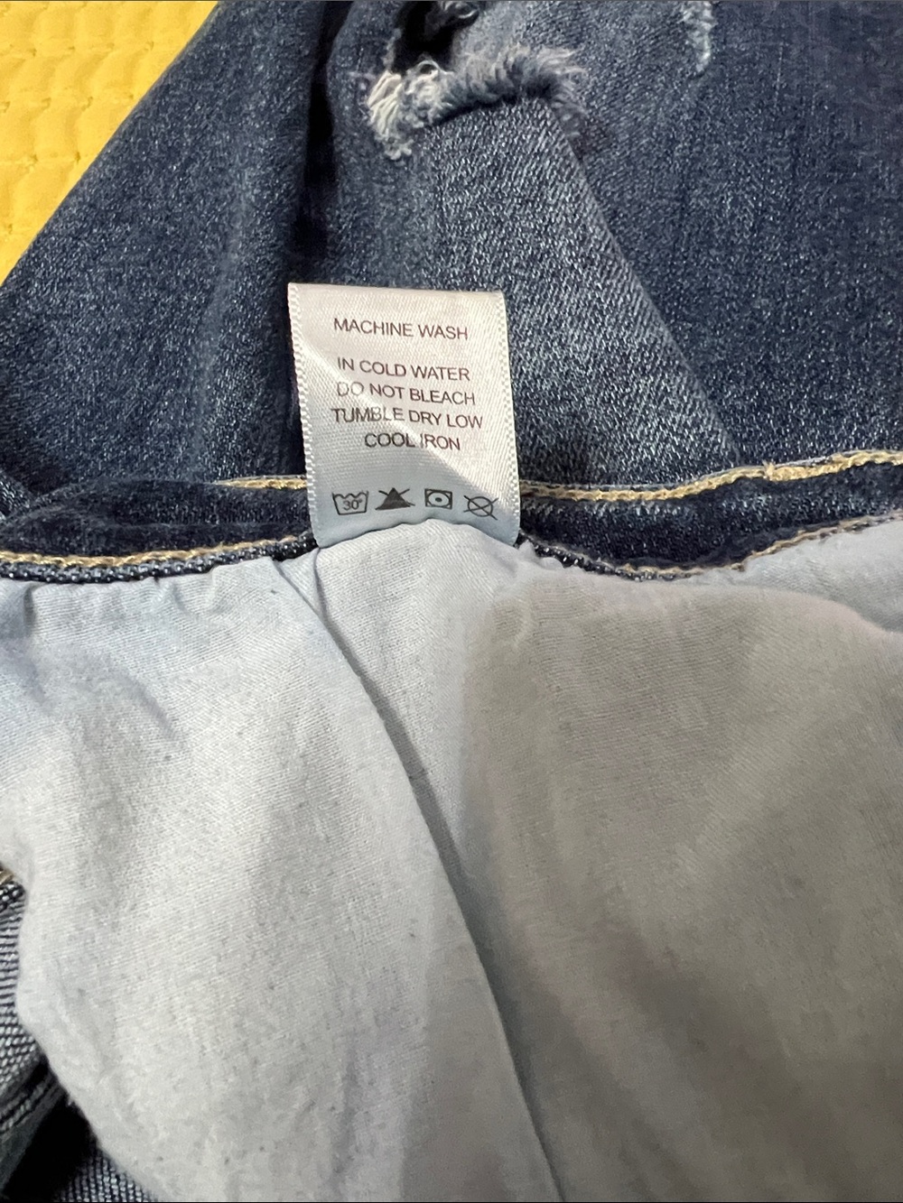 Judy Blue Dark Blue Distressed Skinny Jeans - Picture 12 of 12